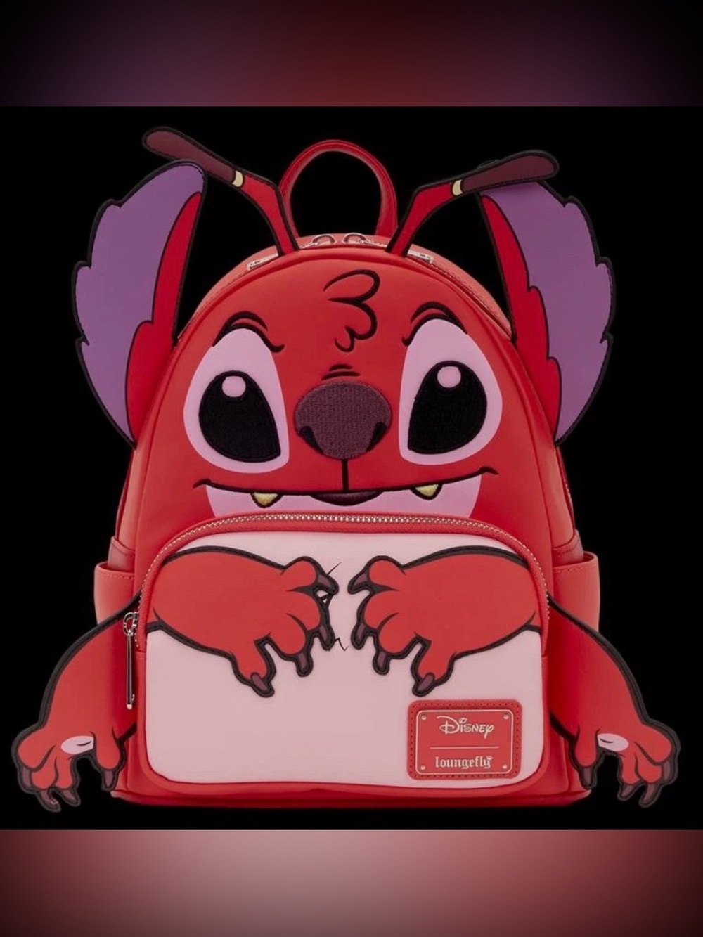 NEW Loungefly Disney LILO & STITCH Figural Red LEROY Mini Backpack Bag